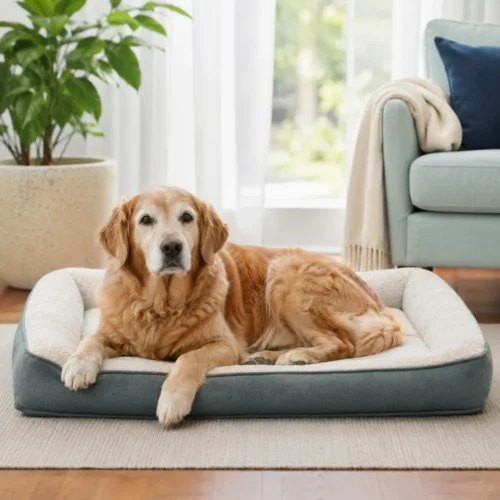 Cama ortopédica para cachorro idoso